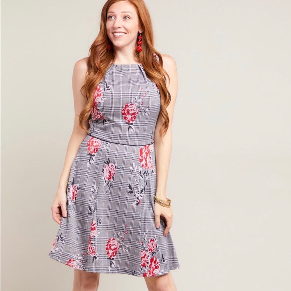 Floral print cocktail dress